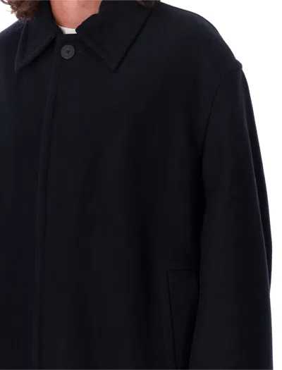 Studio Nicholson Coat In Darkest_navy