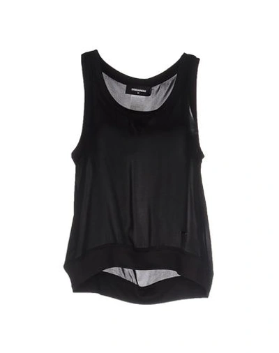 Shop Dsquared2 Tops In Black