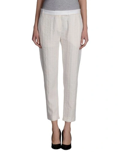 Ann Demeulemeester Casual Trousers In Ivory