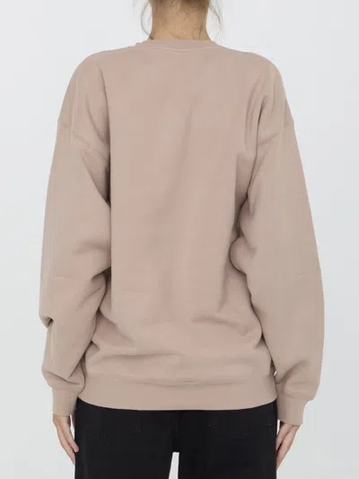 Saint Laurent Sweatshirt In Pink