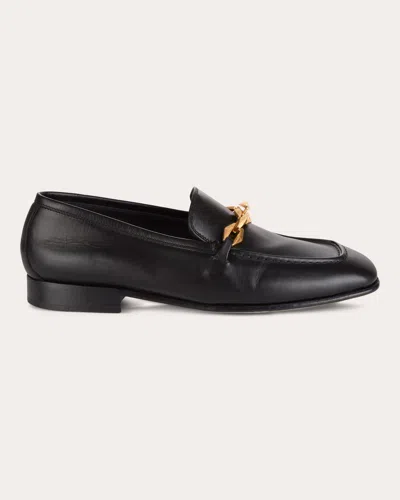 Jimmy Choo Diamond Tilda Chain-detail Loafers In Black