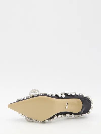 Mach&mach Double Bow 85 Crystal Embellished Pumps In Black