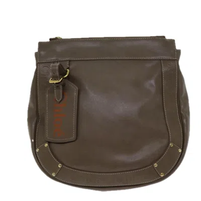 Pre-owned Chloé Leather Shoulder Bag () In Brown