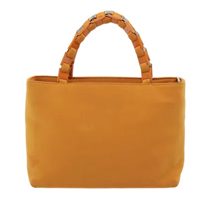Pre-owned Ferragamo Vara Canvas Handbag () In Orange