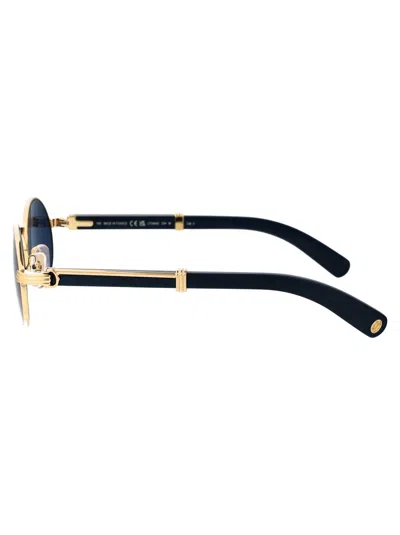 Cartier Sunglasses In 004 Gold Blue Blue