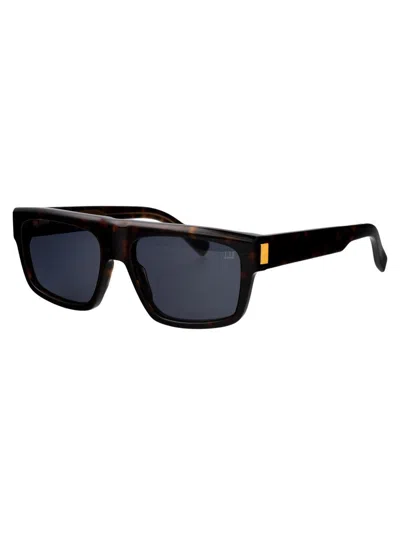 Dunhill Tortoiseshell-effect Rectangle-frame Sunglasses In Brown