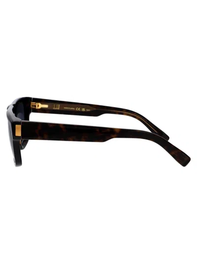 Dunhill Tortoiseshell-effect Rectangle-frame Sunglasses In Brown