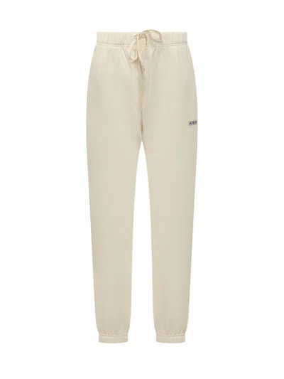 Autry Pants With Logo In Neutral