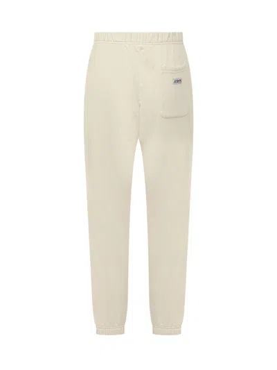 Autry Pants With Logo In Neutral