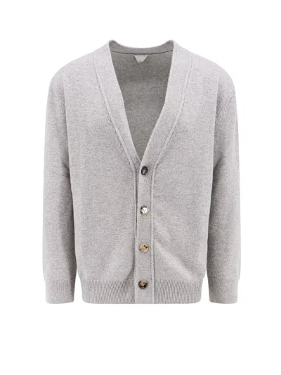 Bottega Veneta Cashmere Button-up Cardigan In Grey