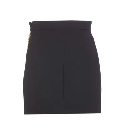 ELISABETTA FRANCHI ELISABETTA FRANCHI STRETCH CREPE MINISKIRT WITH BELT 