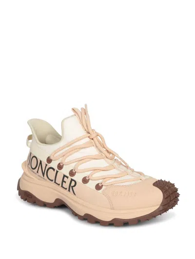 Moncler Lite 2 Low-top Sneakers With Vibram Sole In Powder