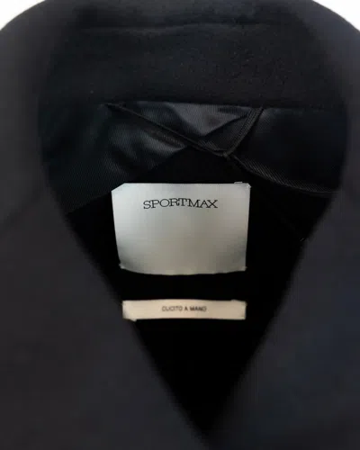 Sportmax Coat In Black