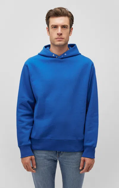 Mavi Snap-button Hoodie In True Blue In Medium Blue