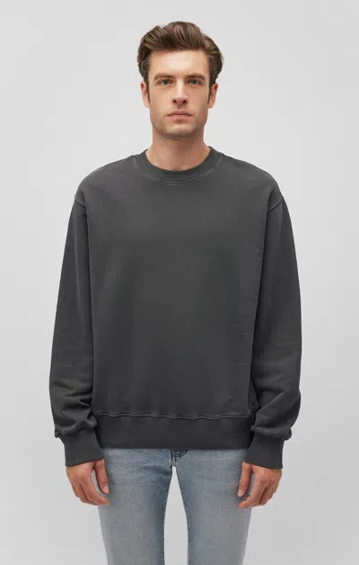 Mavi Crew Neck Sweatshirt In Pirate Black In Dark Grey