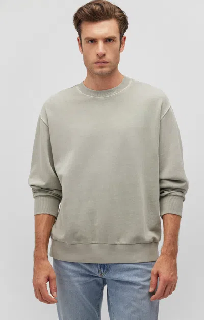 Mavi Crew Neck Sweatshirt In Abbey Stone In Beige
