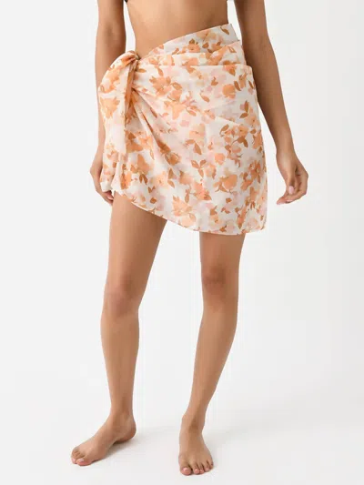 Peony Mini Pareo Sarong In Sweet Nothings In Beige