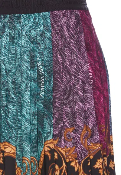 Shop Versace Jeans Couture Skirts In Multicolour