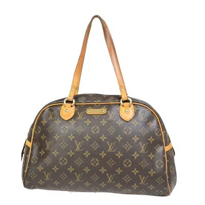Pre-owned Louis Vuitton Montorgueil Canvas Shoulder Bag () In Brown