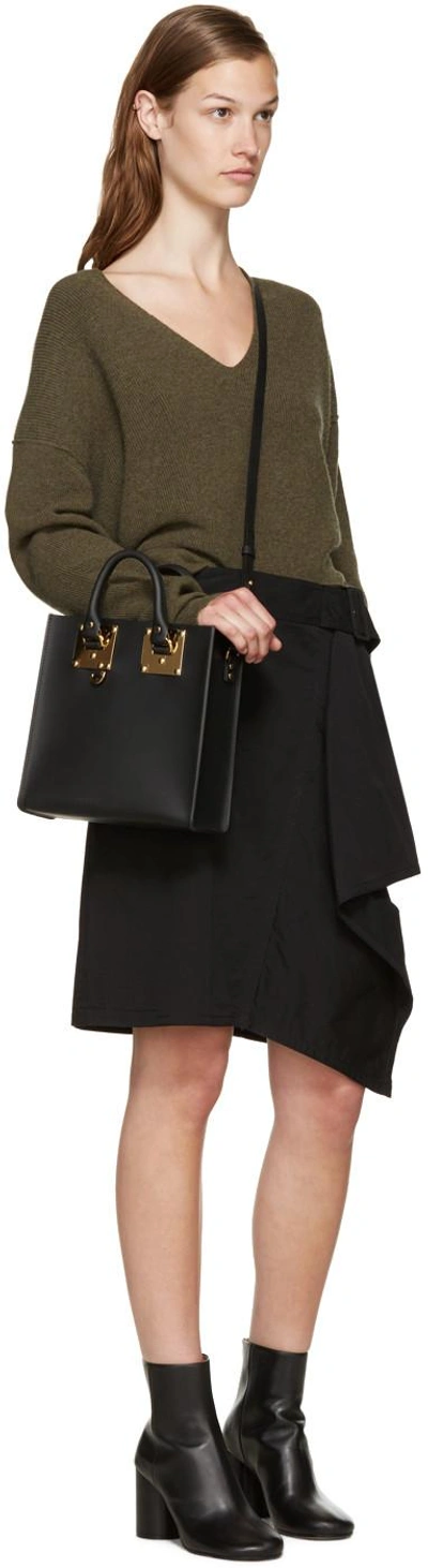 Shop Sophie Hulme Black Square Albion Tote