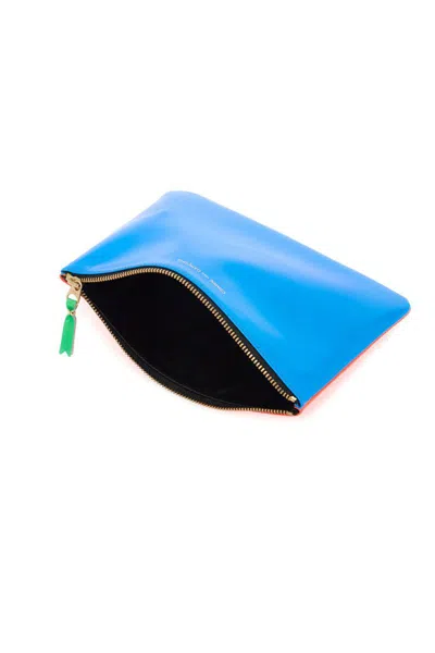 Shop Comme Des Garçons Super Fluo Pouch In Blue