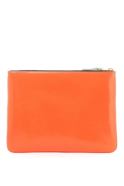 Shop Comme Des Garçons Super Fluo Pouch In Blue