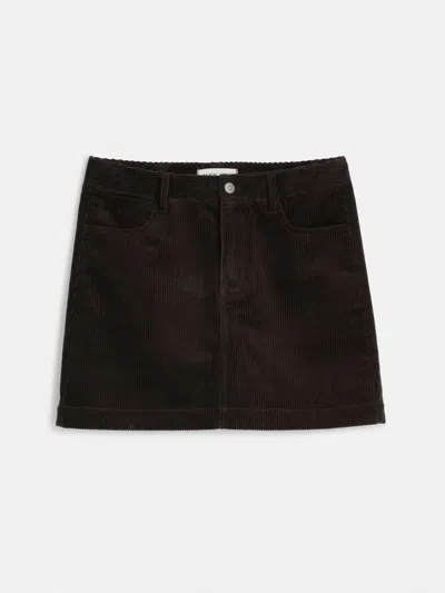 Alex Mill Camden Skirt In Corduroy In Chocolate
