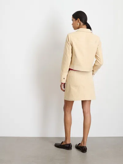 Alex Mill Camden Skirt In Corduroy In Light Bone