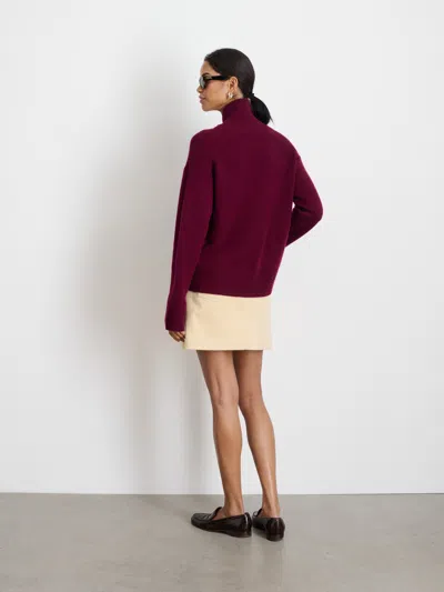 Alex Mill Cecile Turtleneck In Cashmere In Barolo