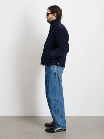 Alex Mill Charlie Zip Jacket In Corduroy In Dark Navy