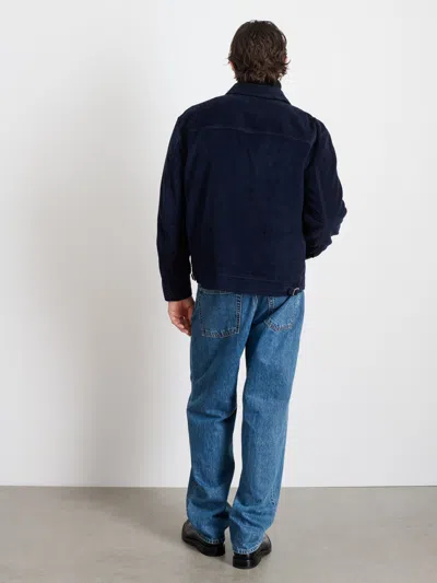 Alex Mill Charlie Zip Jacket In Corduroy In Dark Navy