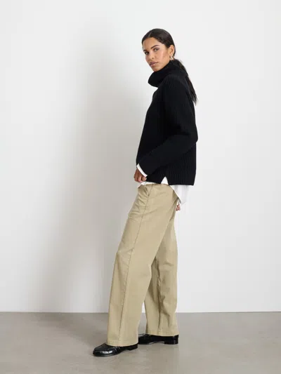 Alex Mill Chelsea Turtleneck In Cotton Cashmere In Black