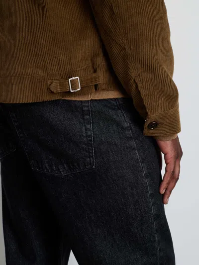 Alex Mill Charlie Zip Jacket In Corduroy In Saddle