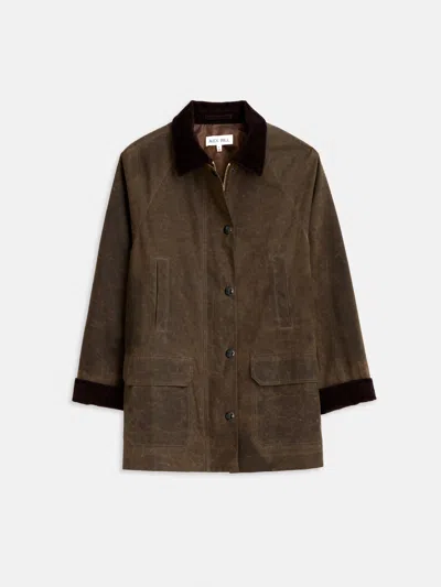 Alex Mill Chiltern Street Jacket In Waxed Cotton In Brown