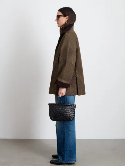 Alex Mill Chiltern Street Jacket In Waxed Cotton In Brown