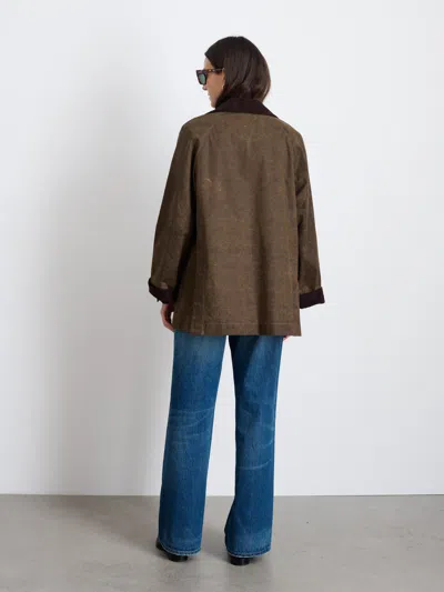 Alex Mill Chiltern Street Jacket In Waxed Cotton In Brown