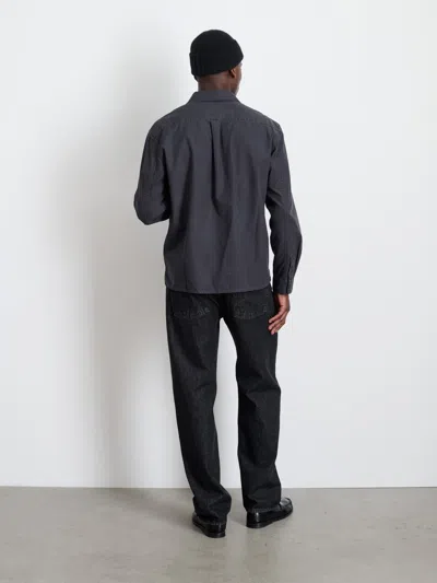 Alex Mill Field Shirt In Crosshatch Cotton In Charcoal