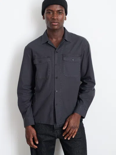 Alex Mill Field Shirt In Crosshatch Cotton In Charcoal