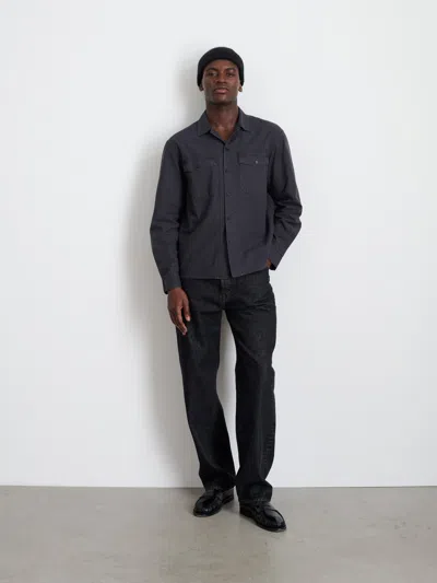 Alex Mill Field Shirt In Crosshatch Cotton In Charcoal