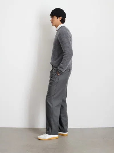 Alex Mill Hank Crewneck Sweater In Wool In Heather Grey