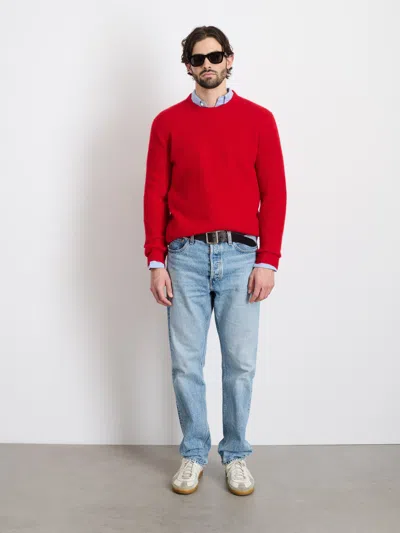Alex Mill Jordan Sweater In Cashmere In Bright Red
