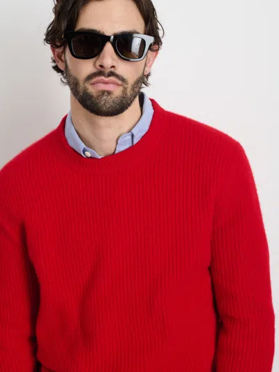 Alex Mill Jordan Sweater In Cashmere In Bright Red