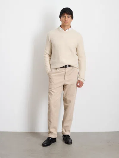 Alex Mill Jordan Sweater In Washed Cashmere In Heather Ecru