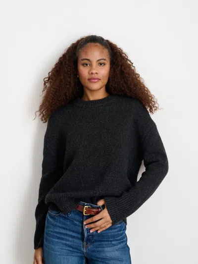 Alex Mill Nottinghill Sweater In Wool Cotton In Charcoal