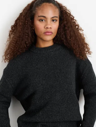 Alex Mill Nottinghill Sweater In Wool Cotton In Charcoal
