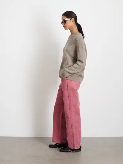 Alex Mill Nottinghill Sweater In Wool Cotton In Walnut