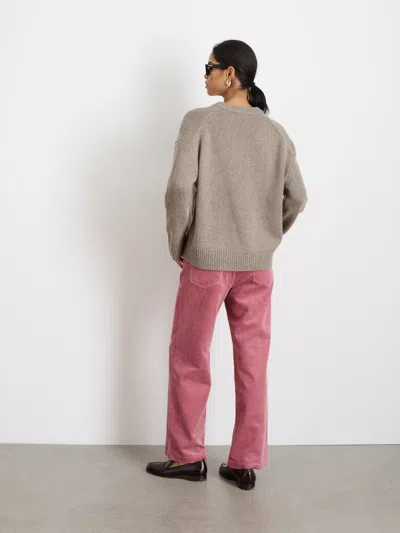 Alex Mill Nottinghill Sweater In Wool Cotton In Walnut