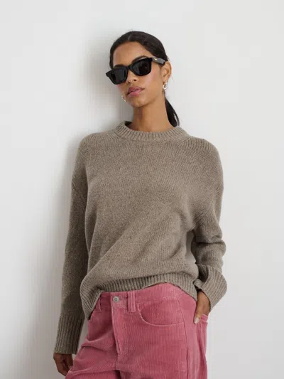 Alex Mill Nottinghill Sweater In Wool Cotton In Walnut