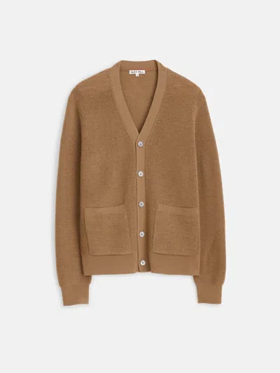 Alex Mill Samuel Cardigan In Wool In Camel