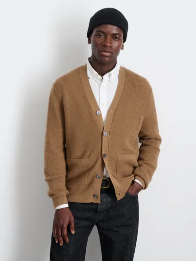 Alex Mill Samuel Cardigan In Wool In Camel